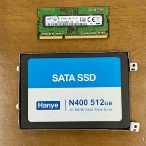 SSD交換とメモリ増設